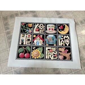 Mary Engelbreit Art #59004 Love Home Family Friend Poster 20 X 16 2001